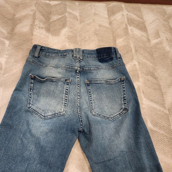 ANINE BING straight leg jean with patchwork hem size 25 - Picture 5 of 11